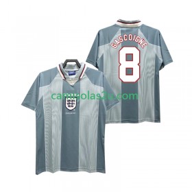 Camisolas de futebol Inglaterra CASCOIGNE 8 Retro Equipamento Alternativa 1996 Manga Curta